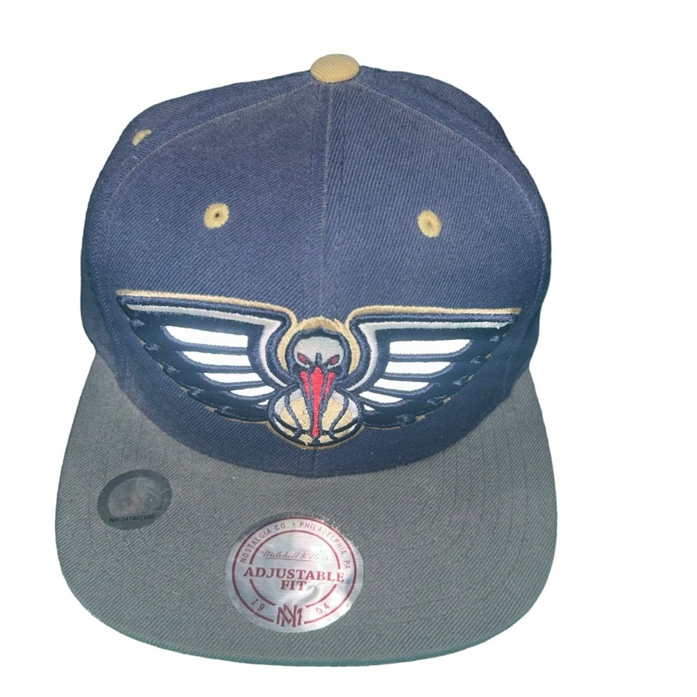 New Orleans Pelicans Fitted Hat Mitchell & Ness NBA Basketball‎ Cap